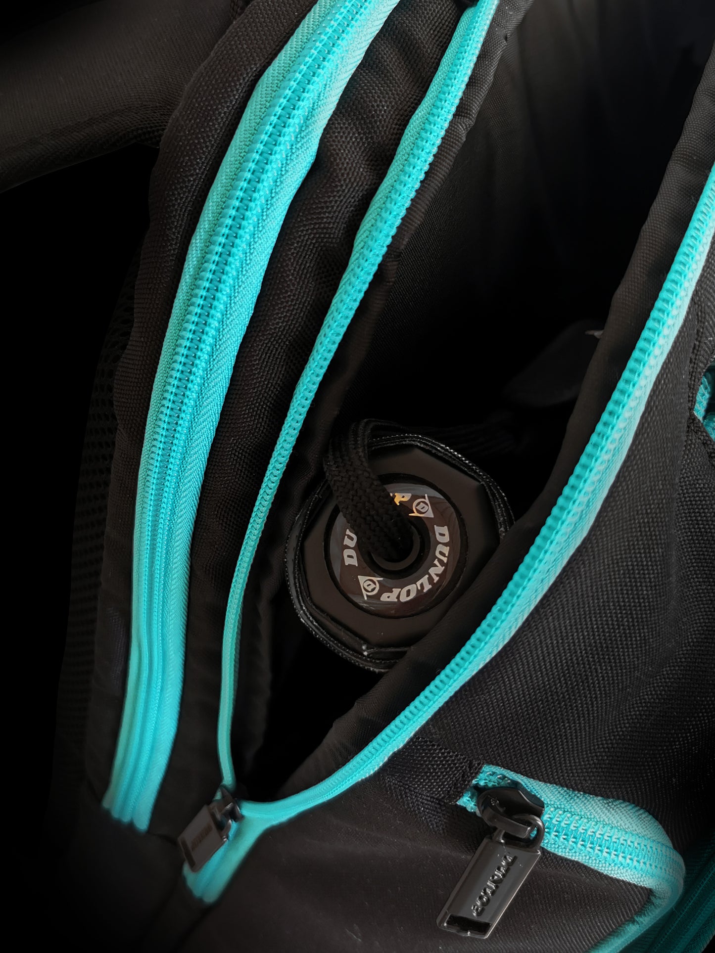 Dunlop ELITE BACKPACK BLACK/PETROL GREEN