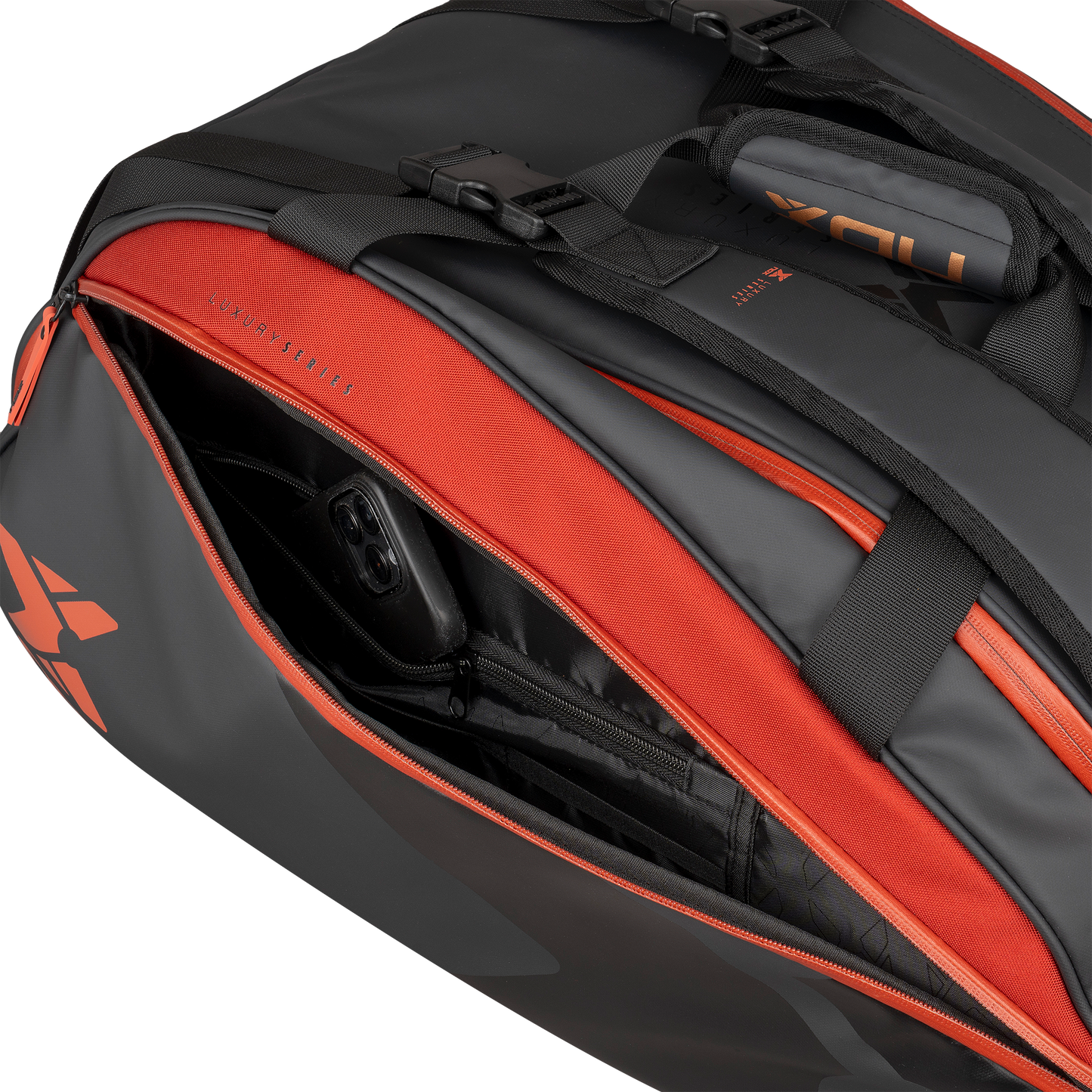 Nox Luxury Open Series Black/Red Backpack