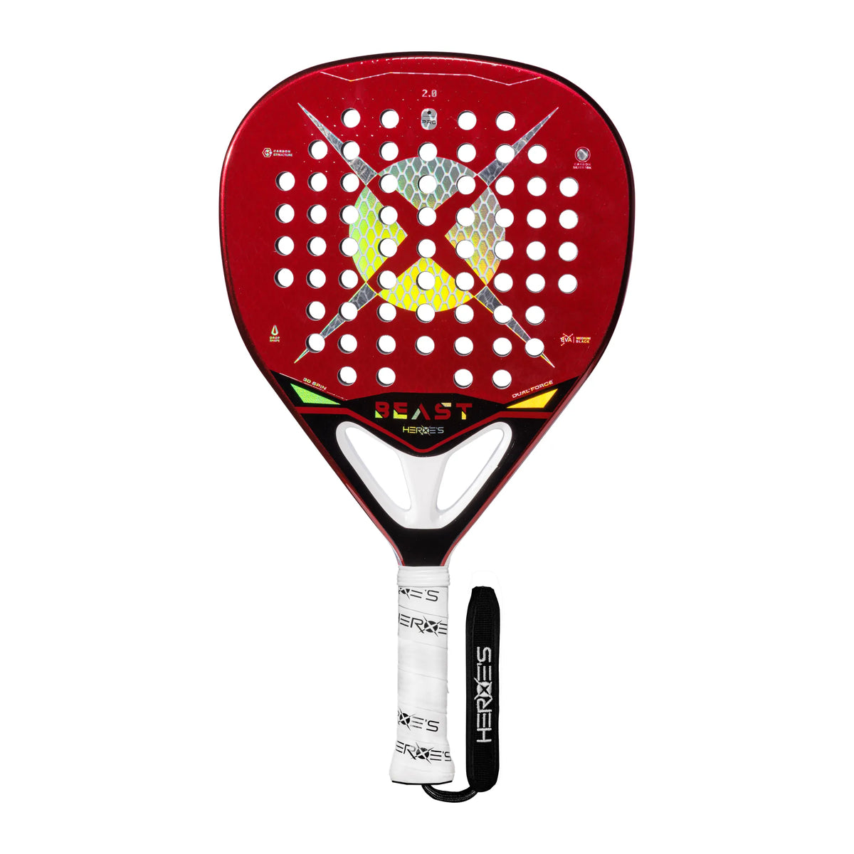 Heroes BEAST 2026 Padelschläger – Vorderseite