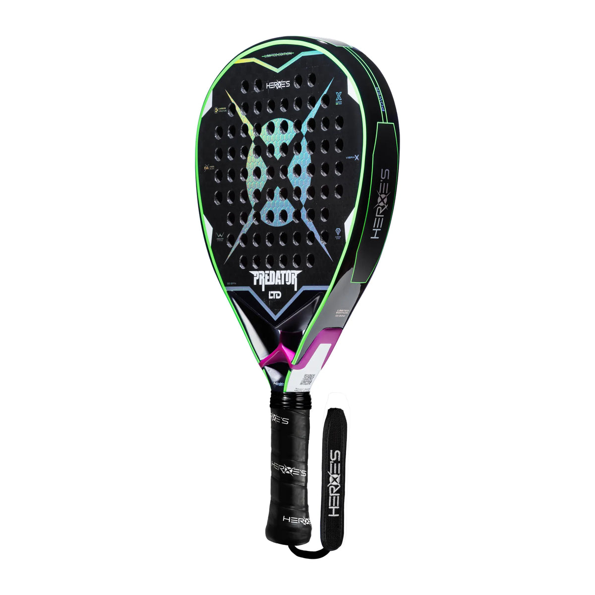 Heroes PREDATOR LTD 2026 Padelschläger – Seitenansicht