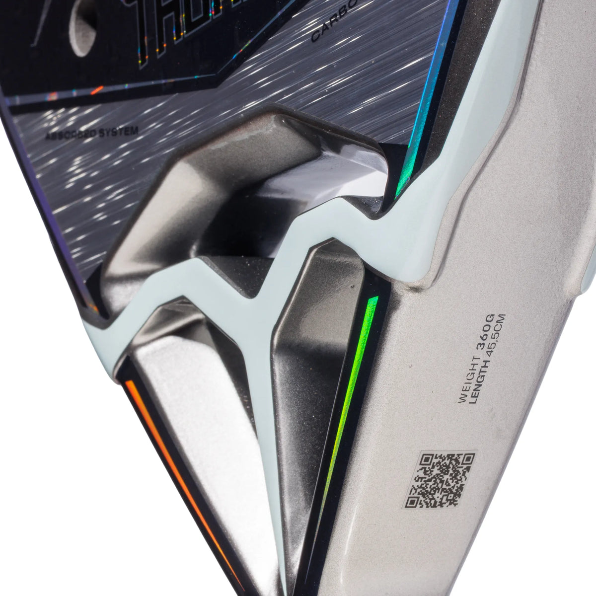 Heroes TAURUS 2026 Padelschläger – Detail Herz seitlich